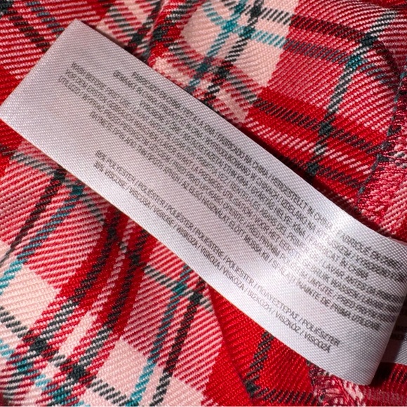 Primark Disney Minnie Mouse Long Sleeve Holiday Red Plaid Tiered Dress Size 3-4 - Picture 6 of 6